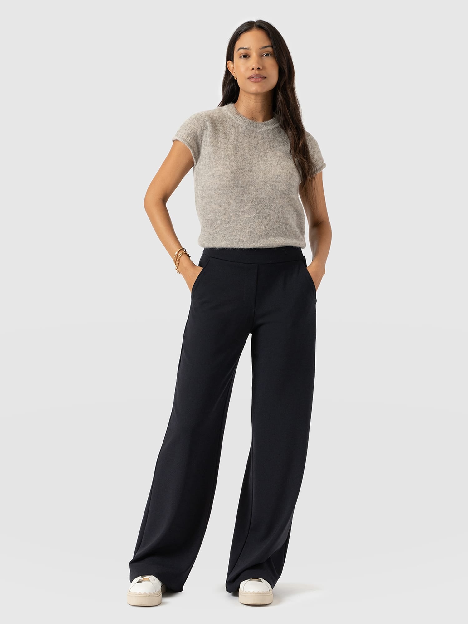 Victory Straight Leg Pant - Navy - Women's Trousers | Saint + Sofia® EU
